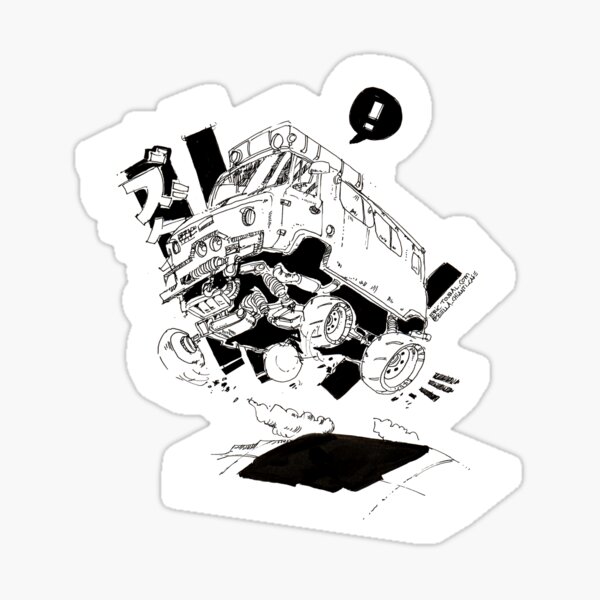 Le Décollage De La Camionette Sticker