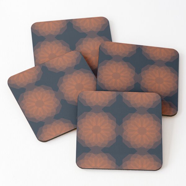 Item preview, Orange, modern, geometric flower abstraction designed and sold by theendup.