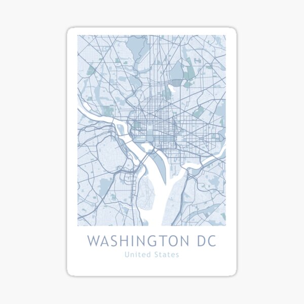 Item preview, Washington DC City Map, USA City, US Map designed and sold by TheRedFinch.