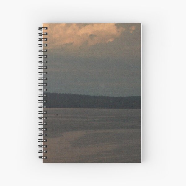 Rain On Lake Spiral Notebook