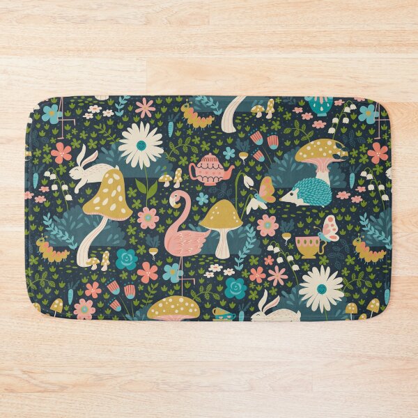 Item preview, Wandering in Wonderland - Blue + Gold designed and sold by latheandquill.