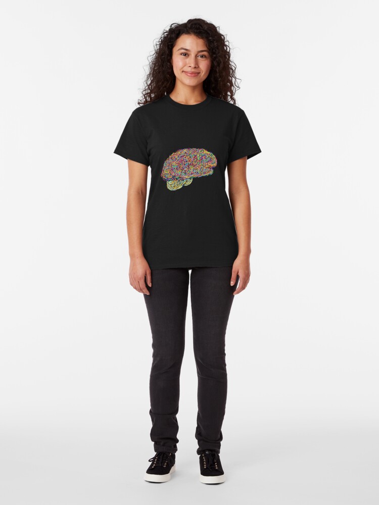 Alternate view of Jackson Pollock's Brain Classic T-Shirt