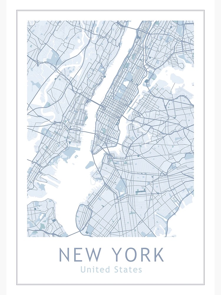 Thumbnail 3 of 3, Photographic Print, New York City Map, USA City, NYC designed and sold by TheRedFinch.