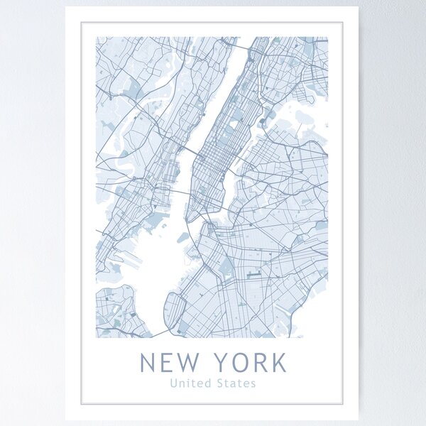 New York City Poster - Map & Cities posters