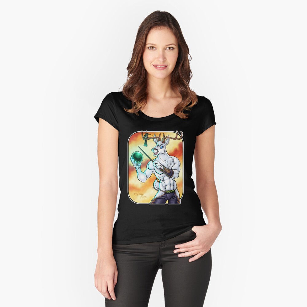 Item preview, Fitted Scoop T-Shirt designed and sold by cybercat.