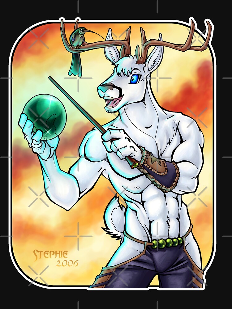 Thumbnail 7 of 7, Classic T-Shirt, White Stag  designed and sold by cybercat.