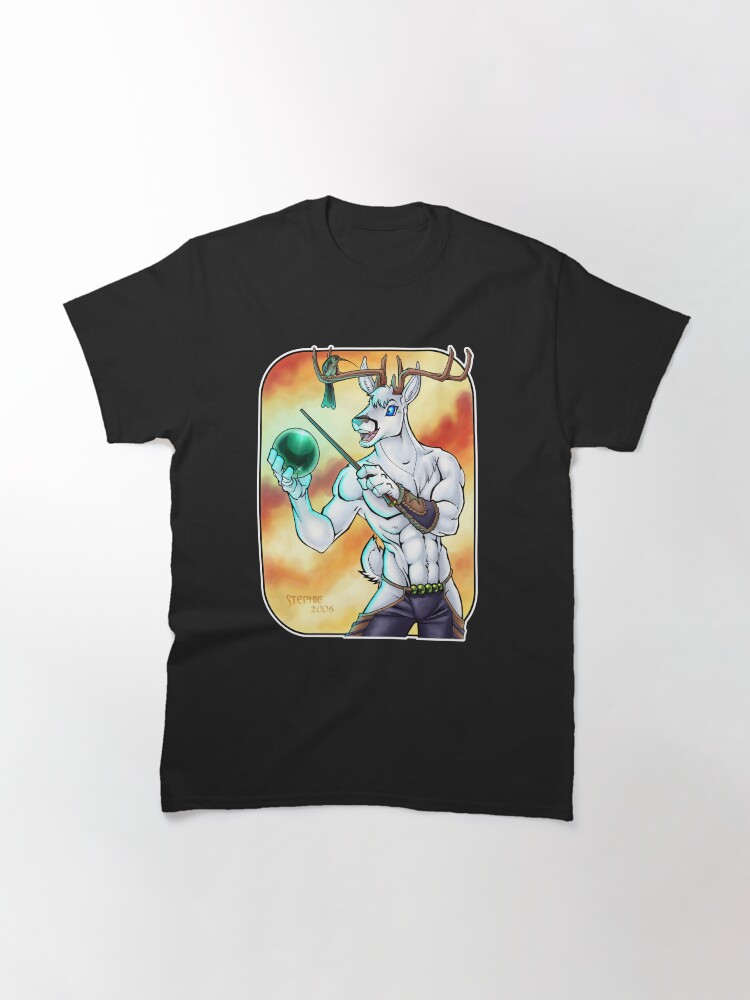 Thumbnail 3 of 7, Classic T-Shirt, White Stag designed and sold by cybercat.