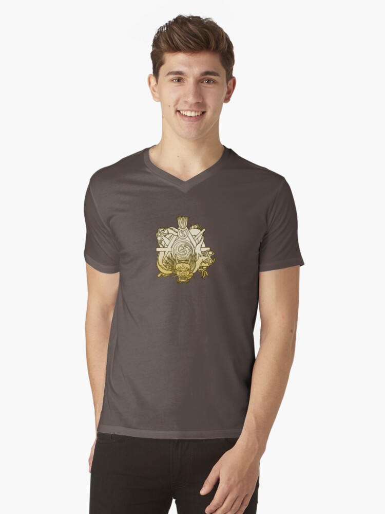 Thumbnail 1 of 3, V-Neck T-Shirt, Sorcerers Crusade: Nine Traditions: Akashic Brotherhood designed and sold by TheOnyxPath.