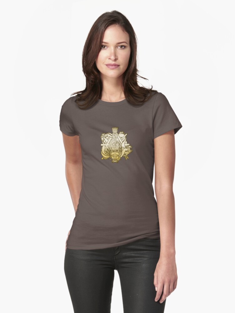 Thumbnail 1 of 3, Fitted T-Shirt, Sorcerers Crusade: Nine Traditions: Akashic Brotherhood designed and sold by TheOnyxPath.