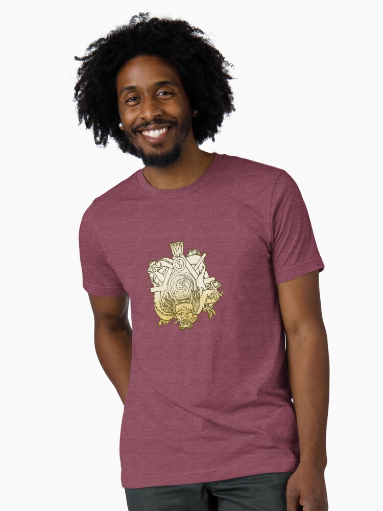 Thumbnail 1 of 7, Tri-blend T-Shirt, Sorcerers Crusade: Nine Traditions: Akashic Brotherhood designed and sold by TheOnyxPath.