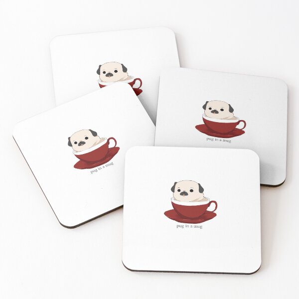 Item preview, pug in a mug designed and sold by cassietX.