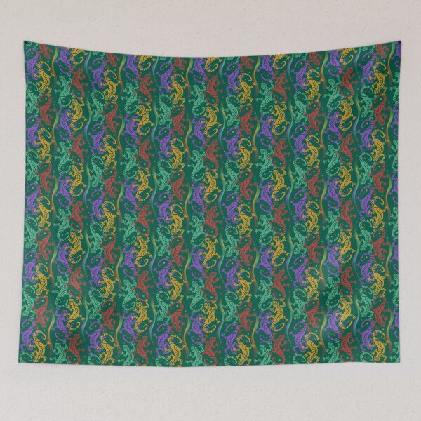 Item preview, Lizards on dark green designed and sold by Irina Ivanova.
