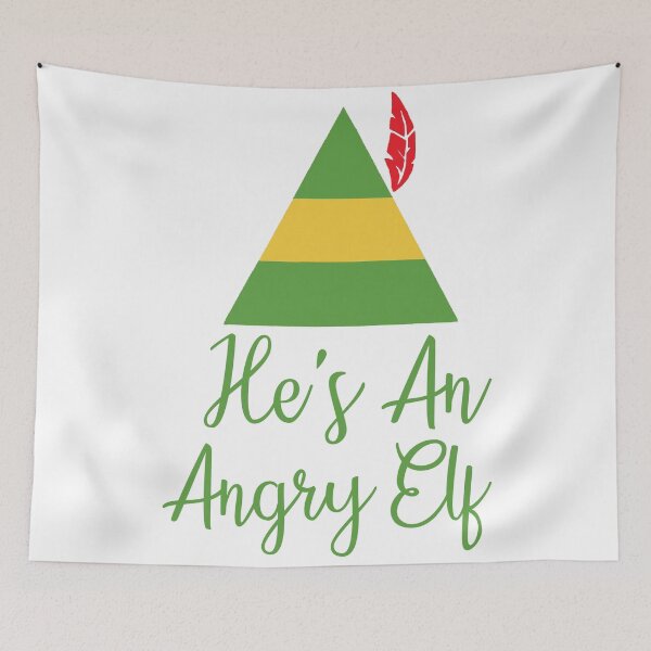Item preview, He’s An Angry Elf designed and sold by ismuggleturtles.