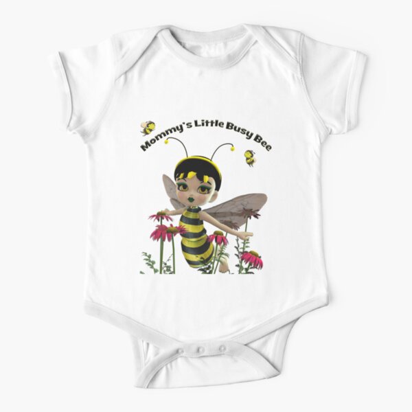 Mommy's Little Busy Bee Short Sleeve Baby One-Piece
