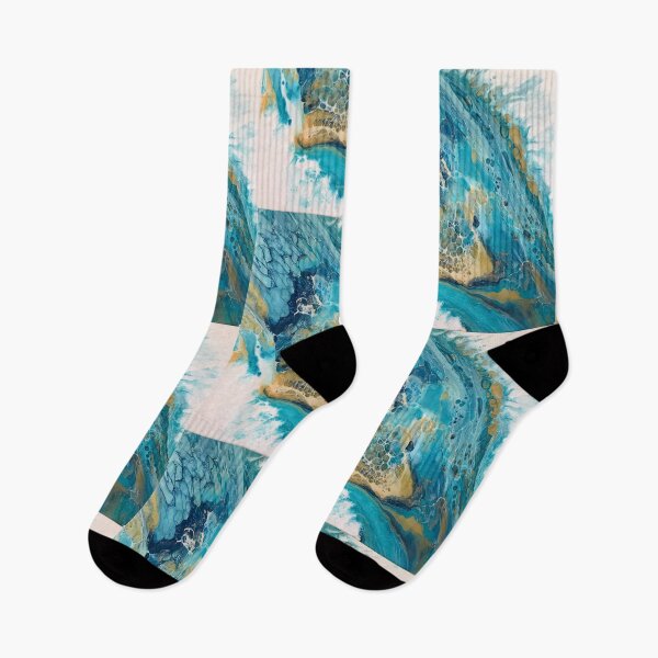 Item preview, Blue, White and Gold Pour designed and sold by Jenea71.