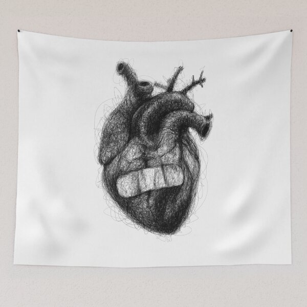 Item preview, Broken heart. Scribble art. designed and sold by Gorskiy.