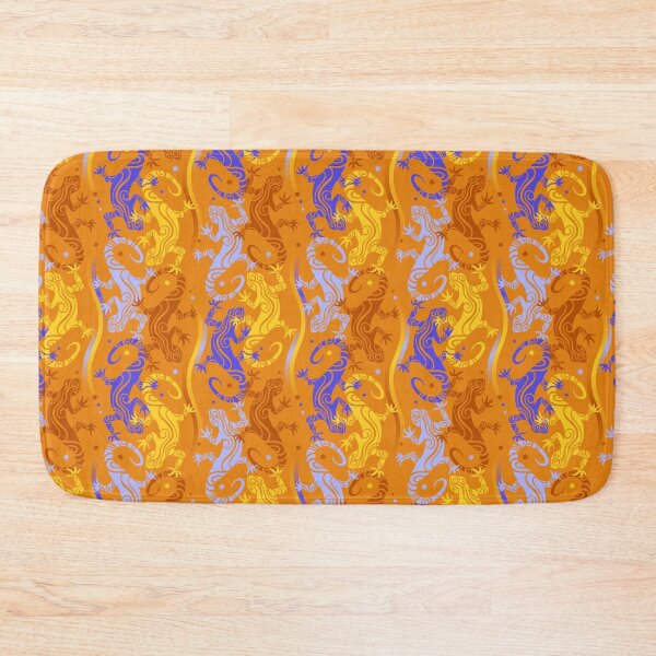 Item preview, Lizards on Indian yellow designed and sold by Irina Ivanova.