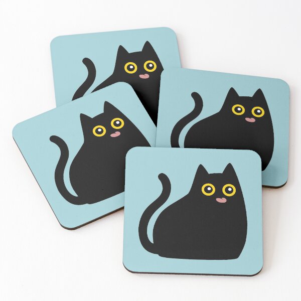 Item preview, Copia de Black cat with tongue out designed and sold by LuchQueen.