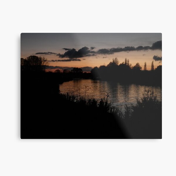 Sunset Silhouette Metal Print