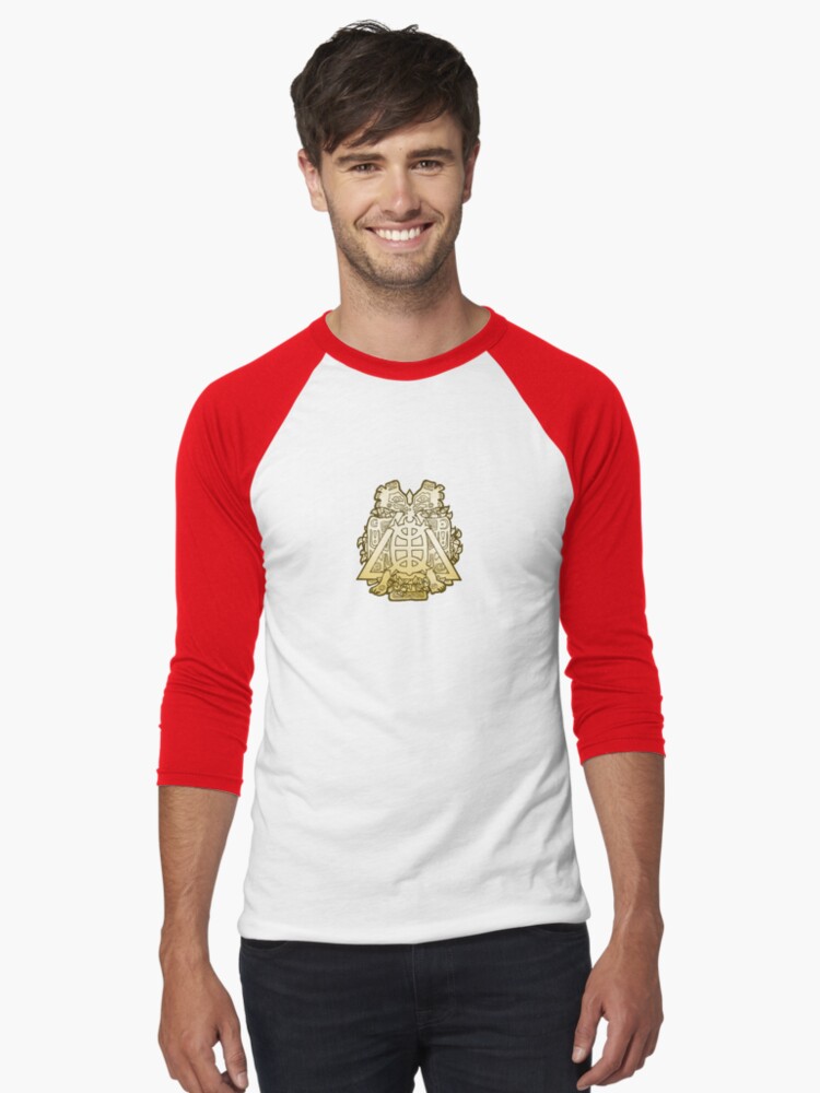 Thumbnail 1 of 3, Baseball ¾ Sleeve T-Shirt, Sorcerers Crusade: Nine Traditions: Dream-Speakers designed and sold by TheOnyxPath.