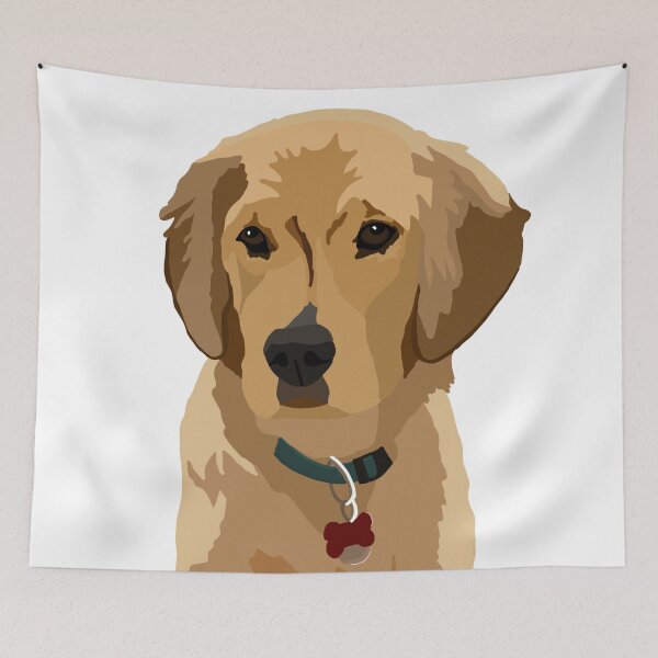 Item preview, Beau the Golden Retriever puppy designed and sold by Quick Brown Fox Canada.