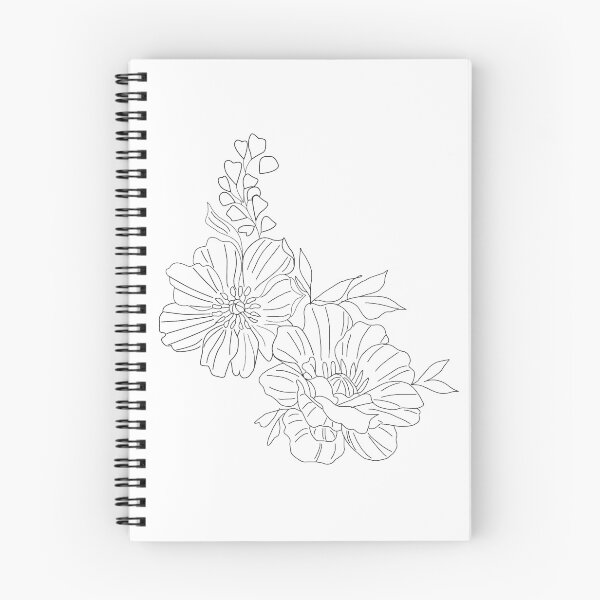 Item preview, Line Drawing of Flowers designed and sold by ArtsyJulez.
