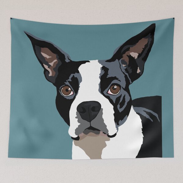 Item preview, Mendo the Boston Terrier designed and sold by Quick Brown Fox Canada.