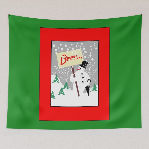 Item preview, Snowman with text board and snowfall designed and sold by Robert Elfferich.
