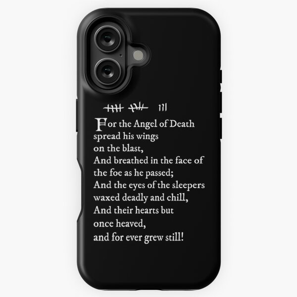 Item preview, Archer - Pam's tattoo  (Lord Byron poem) - white text designed and sold by jandii.