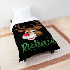 Richard Funny Xmas Deer for Christmas Comforter