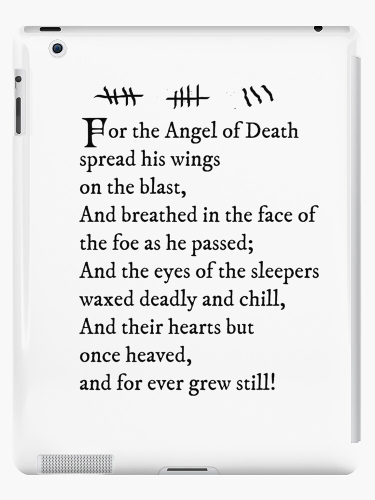 Archer Pam s tattoo Lord Byron poem black text