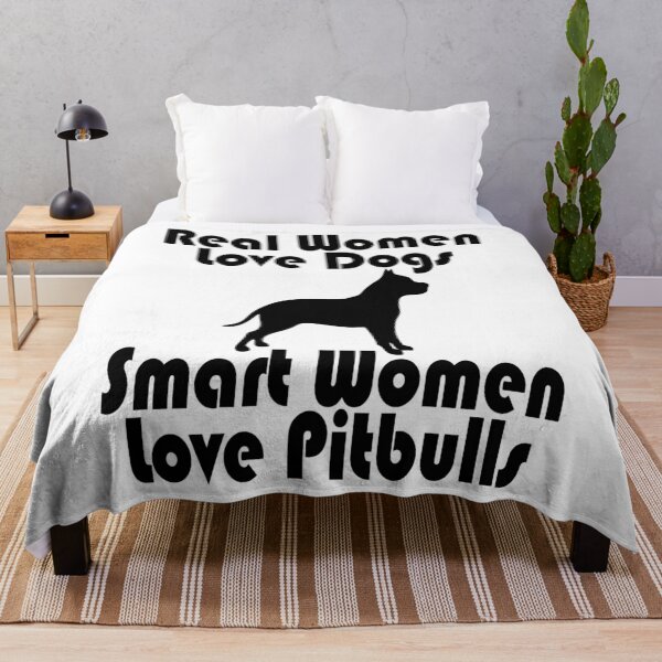 Item preview, Real Women Love Dogs, Smart Women Love Pitbulls - Mother's Day, Christmas And Birthday Gift Ideas For Dog Lovers designed and sold by ASClothDesign.