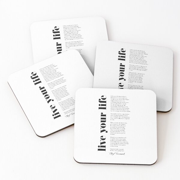 Item preview, Live Your Life with Tecumseh designed and sold by TypographyTales.