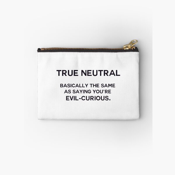 Item preview, True Neutral - variation 1 - black font designed and sold by jandii.