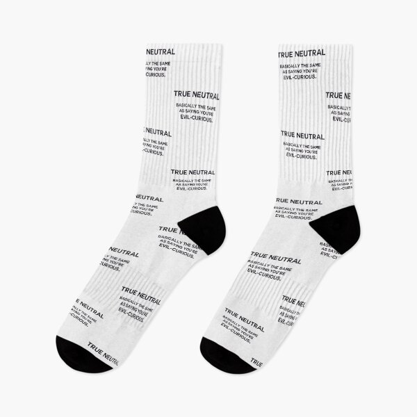 Item preview, True Neutral - variation 1 - black font designed and sold by jandii.