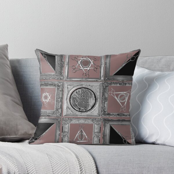 Item preview, Hair Pop Art quilt Greyscale on Dusty Rose  designed and sold by SaltCitySage.