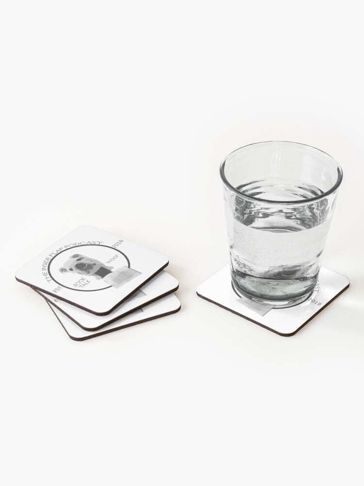 Alternate view of The Inside Flap Podcast Coasters (Set of 4)