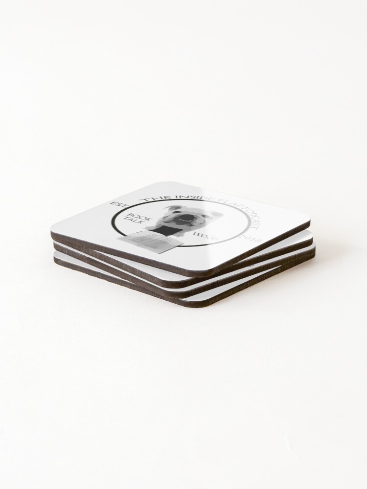 Alternate view of The Inside Flap Podcast Coasters (Set of 4)