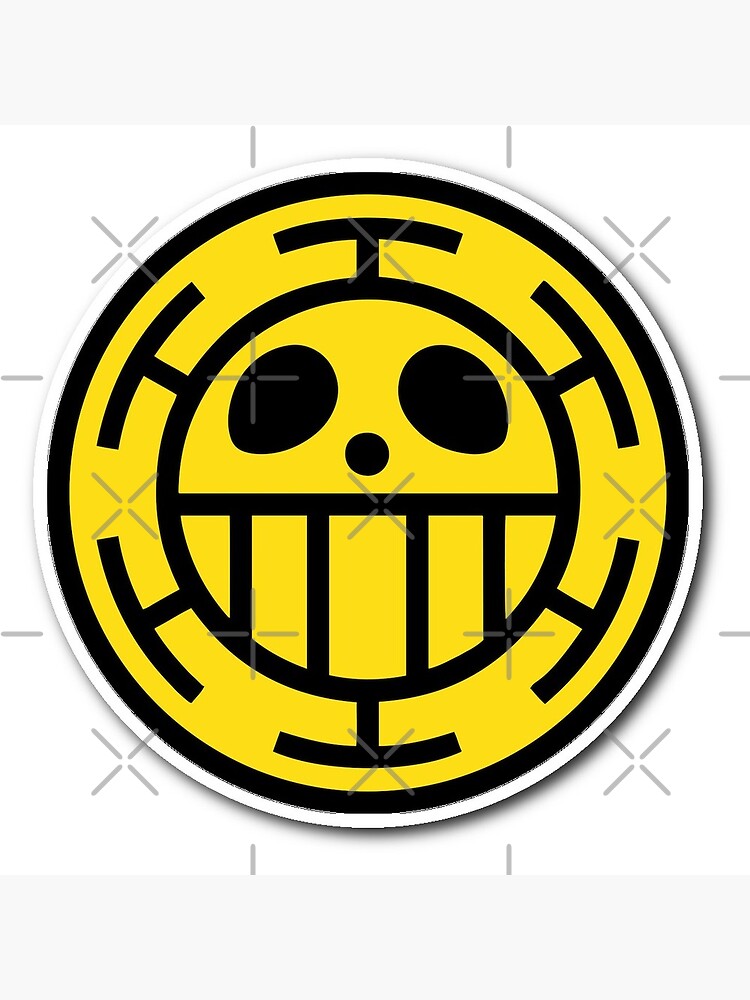 Einteiliges Trafalgar Law Logo Grusskarte Von Bnnfactory Redbubble