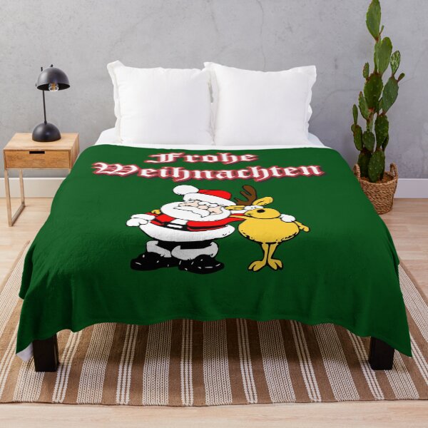 Item preview, Merry Christmas Santa & Reindeer designed and sold by RedTop Tees.