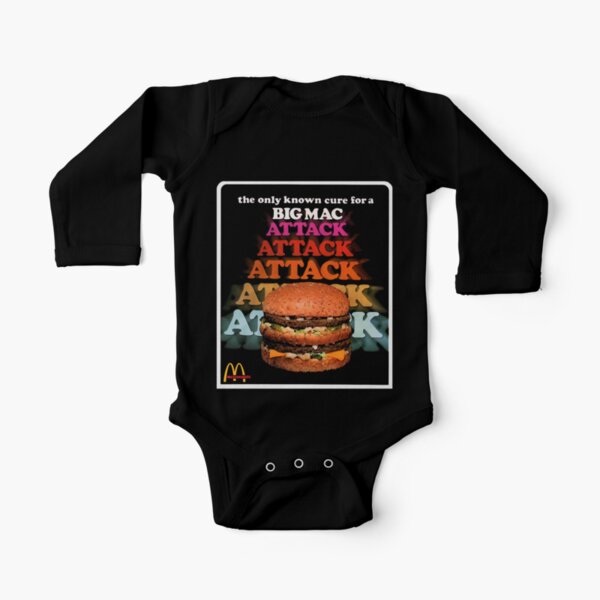 Big Mac Attack Long Sleeve Baby One-Piece