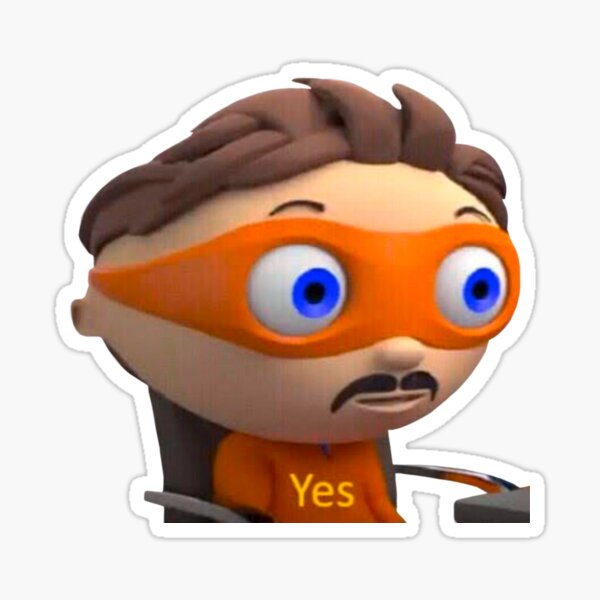 Proto Yes Meme Sticker By Goath Redbubble