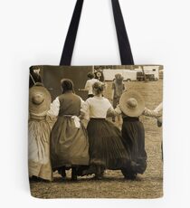 Hoop skirts in Sepia Tote Bag