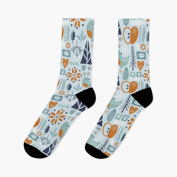 Item preview, Scandi florals - Aqua designed and sold by movezerb.