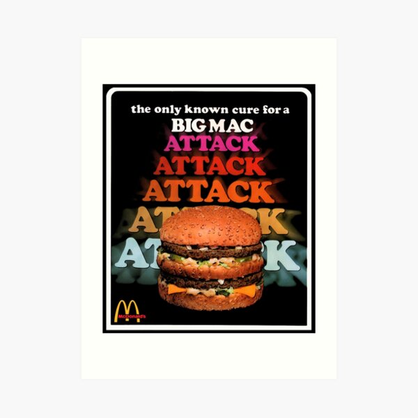 A 70's Mac Attack! Art Print