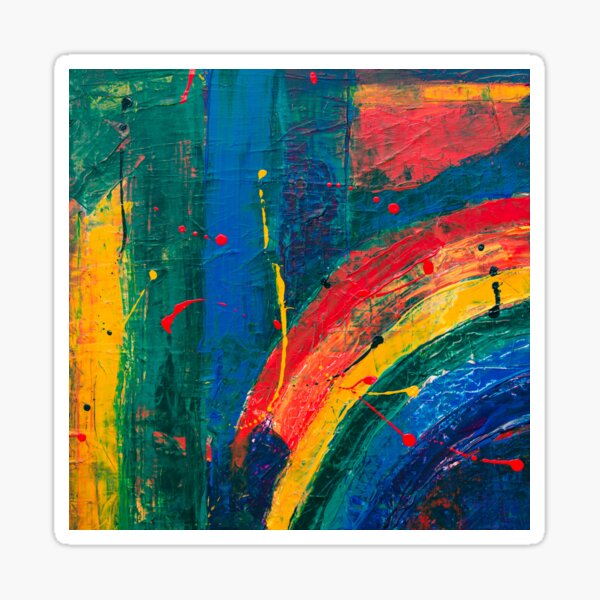 Wacky Rainbow Sticker