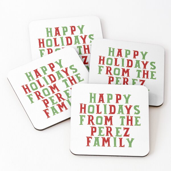 Item preview, Happy holidays from the Perez family designed and sold by Urosek.