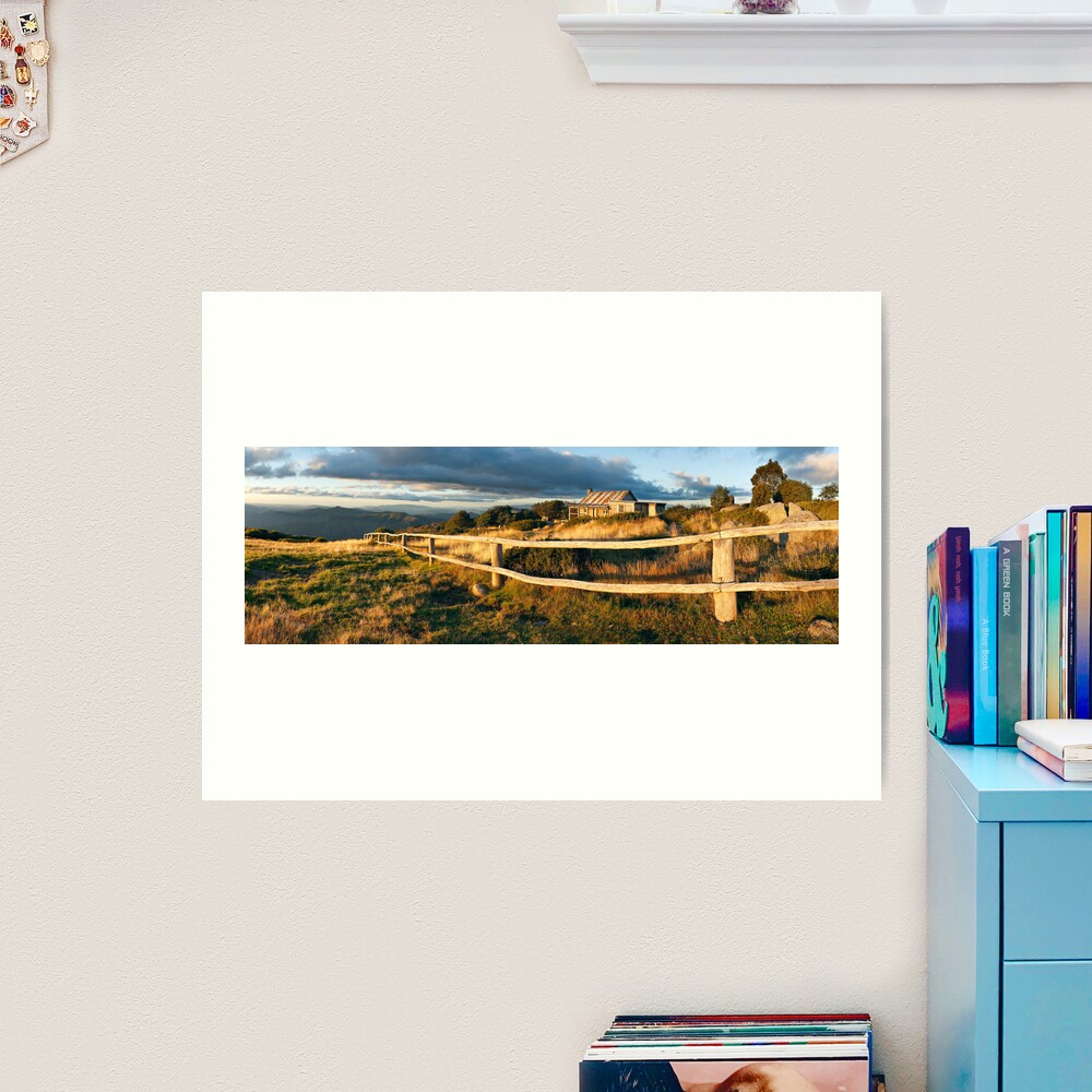 Craig's Hut Autumn Sunset, Australia Art Print