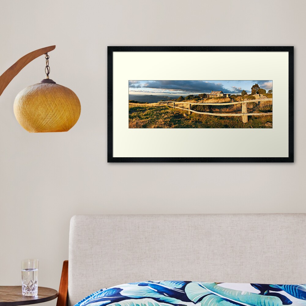 Craig's Hut Autumn Sunset, Australia Framed Art Print