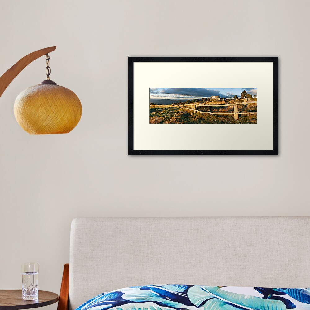 Craig's Hut Autumn Sunset, Australia Framed Art Print